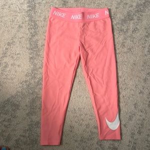 Pink Nike leggings dry fit